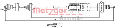 Metzger Seilzug, Kupplungsbetätigung [Hersteller-Nr. 11.3029] für Peugeot von METZGER