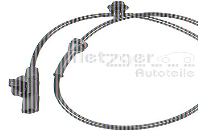 Metzger Sensor, Raddrehzahl [Hersteller-Nr. 09001085] für Nissan von METZGER