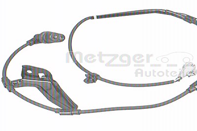 Metzger Sensor, Raddrehzahl [Hersteller-Nr. 09001124] für Toyota von METZGER