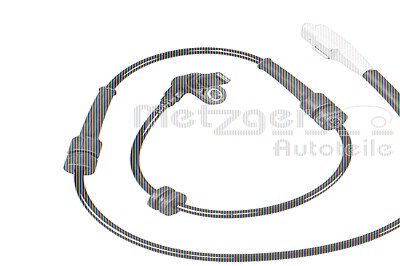 Metzger Sensor, Raddrehzahl [Hersteller-Nr. 09001142] für Citroën, Fiat, Lancia, Peugeot von METZGER