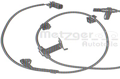 Metzger Sensor, Raddrehzahl [Hersteller-Nr. 09001150] für Subaru, Toyota von METZGER