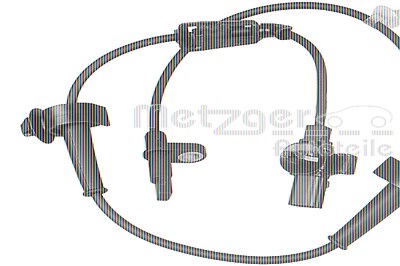 Metzger Sensor, Raddrehzahl [Hersteller-Nr. 09001184] für Honda von METZGER