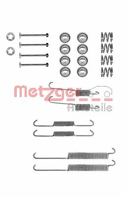 Metzger Zubehörsatz, Bremsbacken Trommelbremse [Hersteller-Nr. 105-0678] für Citroën, Dacia, Renault, Volvo von METZGER