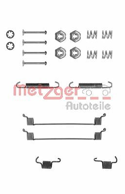 Metzger Zubehörsatz, Bremsbacken Trommelbremse [Hersteller-Nr. 105-0651] für Citroën, Peugeot, Renault von METZGER
