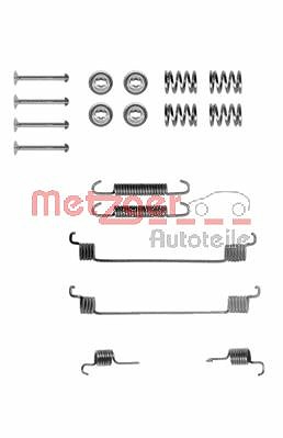 Metzger Zubehörsatz, Bremsbacken Trommelbremse [Hersteller-Nr. 105-0672] für Dacia, Fiat, Ford, Lancia, Peugeot, Renault von METZGER