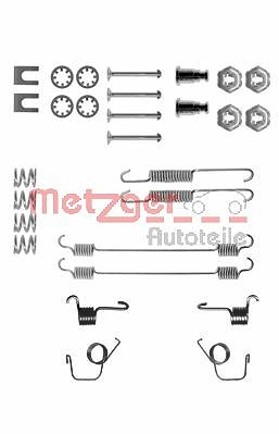 Metzger Zubehörsatz, Bremsbacken für Trommelbremse [Hersteller-Nr. 105-0617] für Peugeot, Citroën, Renault von METZGER