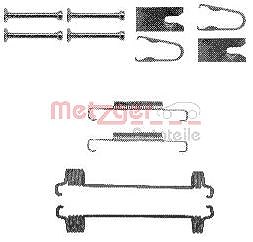 Metzger Zubehörsatz, Feststellbremsbacken [Hersteller-Nr. 105-0875] für Citroën, Fiat, Peugeot von METZGER