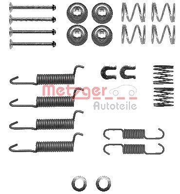 Metzger Zubehörsatz, Feststellbremsbacken [Hersteller-Nr. 105-0016] für Opel von METZGER