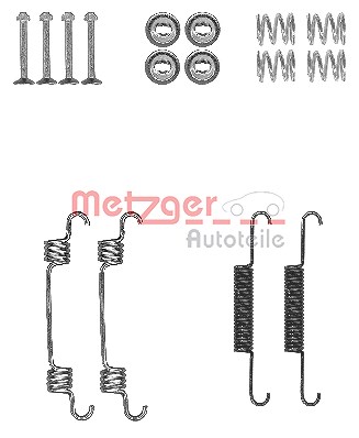 Metzger Zubehörsatz, Feststellbremsbacken [Hersteller-Nr. 105-0887] für Hyundai, Kia von METZGER