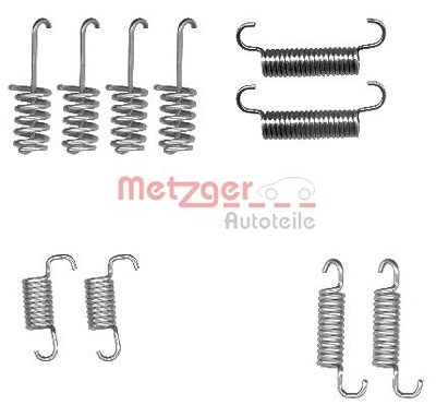 Metzger Zubehörsatz, Feststellbremsbacken [Hersteller-Nr. 105-0004] für Mercedes-Benz, VW von METZGER