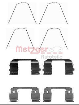 Metzger Zubehörsatz, Scheibenbremsbelag [Hersteller-Nr. 109-1743] für Honda von METZGER
