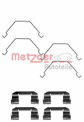 Metzger Zubehörsatz, Scheibenbremsbelag [Hersteller-Nr. 109-1292] für Mazda von METZGER