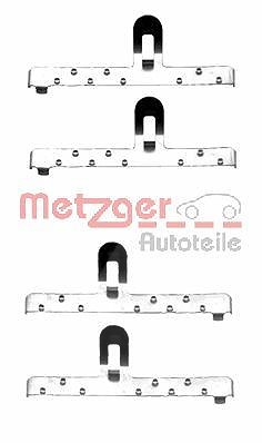 Metzger Zubehörsatz, Scheibenbremsbelag [Hersteller-Nr. 109-1048] für Seat, VW von METZGER