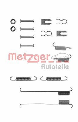 Metzger Zubehörsatz Bremsbacken Hinterachse [Hersteller-Nr. 105-0739] für Fiat, Ford, Lancia, Mazda von METZGER