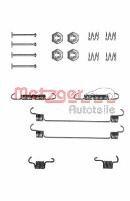 Metzger Zubehörsatz Bremsbacken Trommelbremse [Hersteller-Nr. 105-0657] für Alfa Romeo, Citroën, Fiat, Lancia, Renault von METZGER