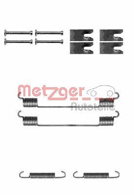 Metzger Zubehörsatz Bremsbacken Trommelbremse [Hersteller-Nr. 105-0814] für Peugeot, Ford, Lancia, Fiat, Citroën von METZGER