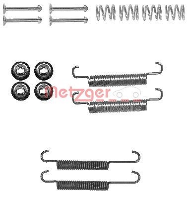 Metzger Zubehörsatz Feststellbremsbacken [Hersteller-Nr. 105-0893] für Hyundai, Kia von METZGER