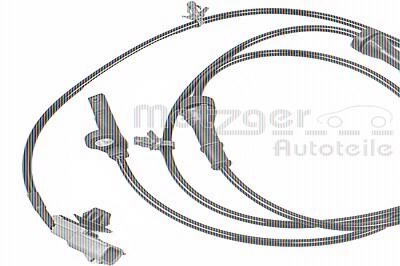 Metzger Sensor, Raddrehzahl [Hersteller-Nr. 09001088] für Nissan von METZGER