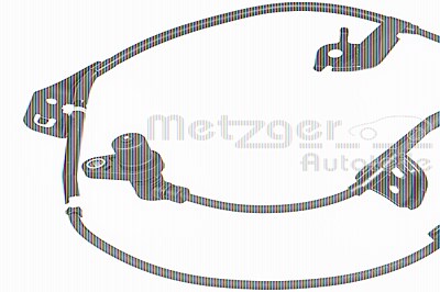 Metzger Sensor, Raddrehzahl [Hersteller-Nr. 09001123] für Toyota von METZGER