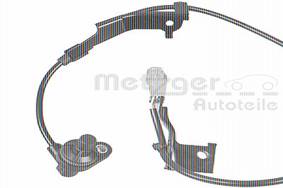 Metzger Sensor, Raddrehzahl [Hersteller-Nr. 09001163] für Toyota von METZGER