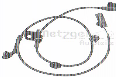 Metzger Sensor, Raddrehzahl [Hersteller-Nr. 09001166] für Toyota von METZGER