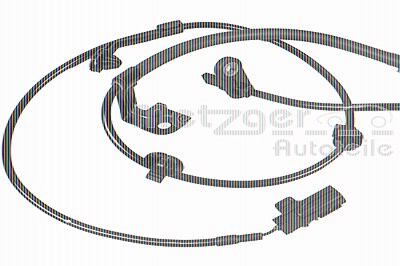 Metzger Sensor, Raddrehzahl [Hersteller-Nr. 09001170] für Toyota von METZGER