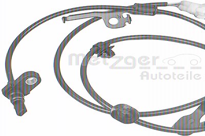 Metzger Sensor, Raddrehzahl [Hersteller-Nr. 09001196] für Toyota von METZGER