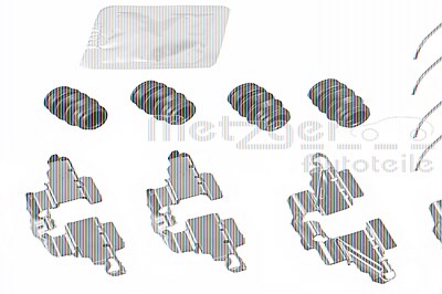 Metzger Zubehörsatz, Scheibenbremsbelag [Hersteller-Nr. 109-0098] für Toyota von METZGER