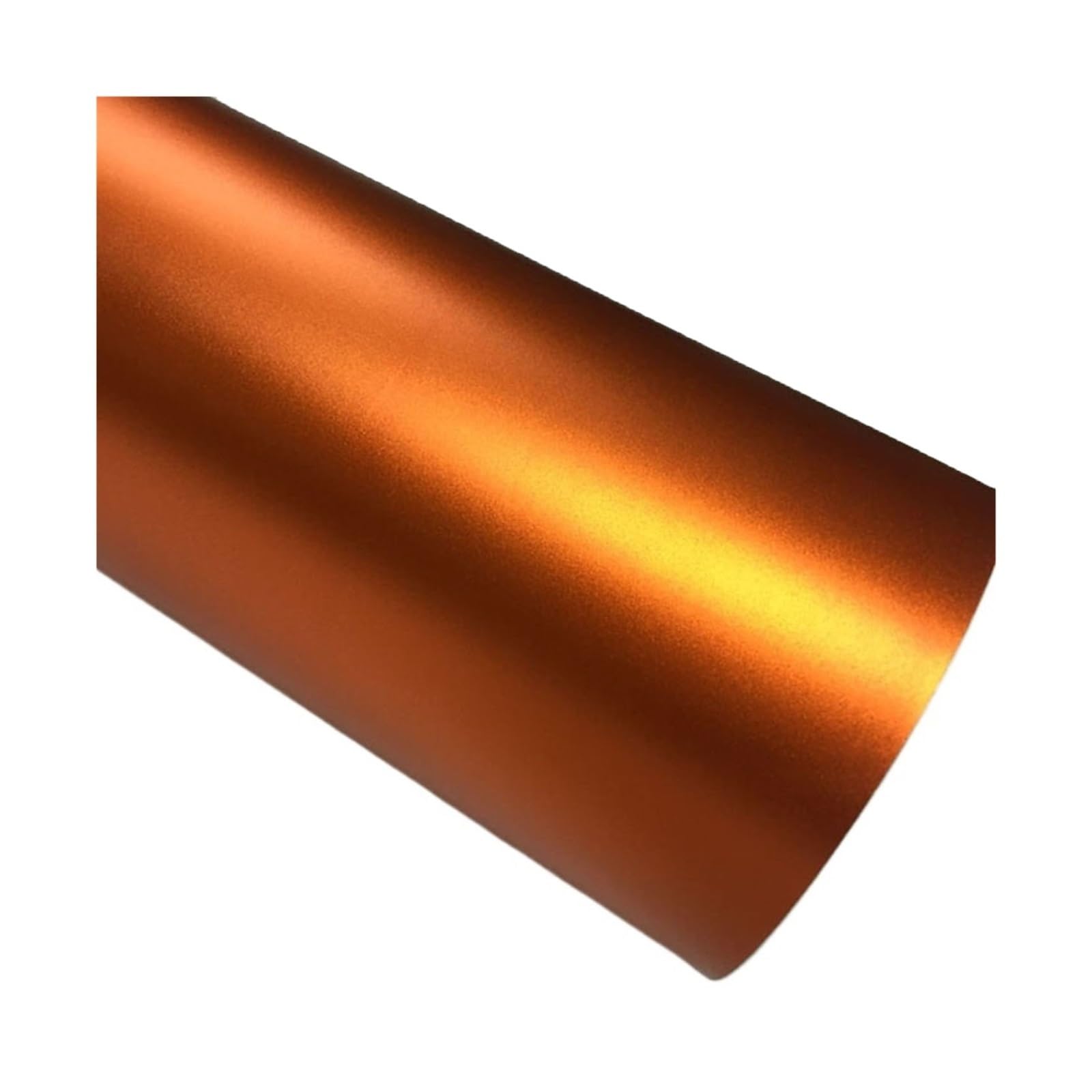 MEUIXT 10/20/30/40/50 Cm * 152 Cm Kaffee Chrom Matt Metallic Bronze Auto Vinyl Wrap Film Mit Luftkanälen Metallic Auto Film Wrap Aufkleber(Orange,30CM X 152CM) von MEUIXT