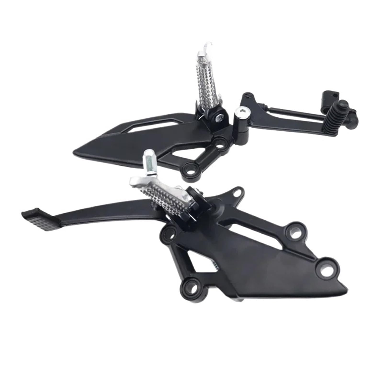 MEUIXT 2 Stücke Motorrad Schalthebel Vorne Fußrastenhalterung Fußstütze Pedal Links + Rechts Kompatibel Mit 250/300 NINJA EX250R Z250(2Pcs Black) von MEUIXT