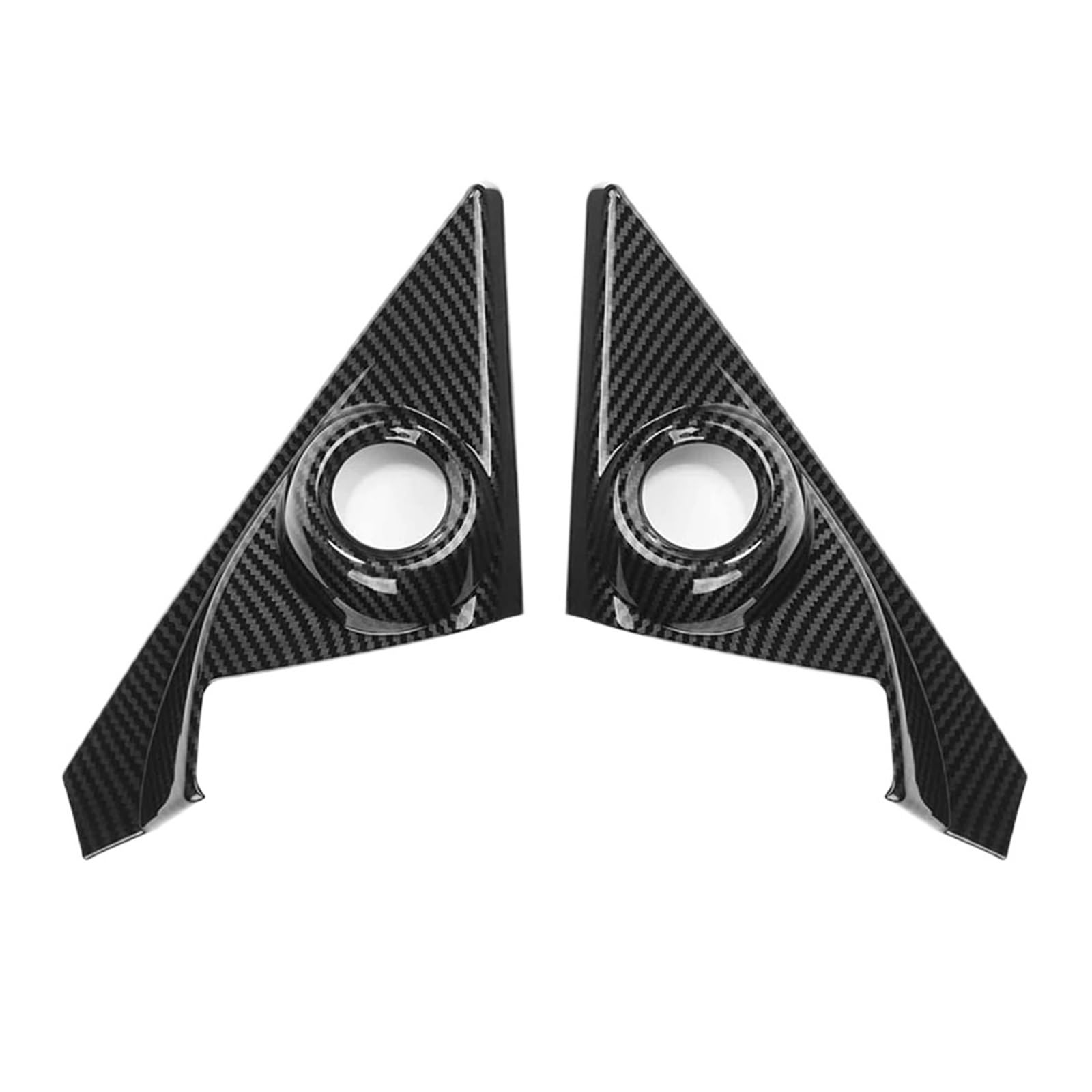 MEUIXT 2PCS ABS Carbon Fiber Innen Vorne Tür Lautsprecher Fenster EINE Säule Abdeckung Trim Kompatibel Mit Civic 2016-2019 10th Gen Auto Zubehör von MEUIXT