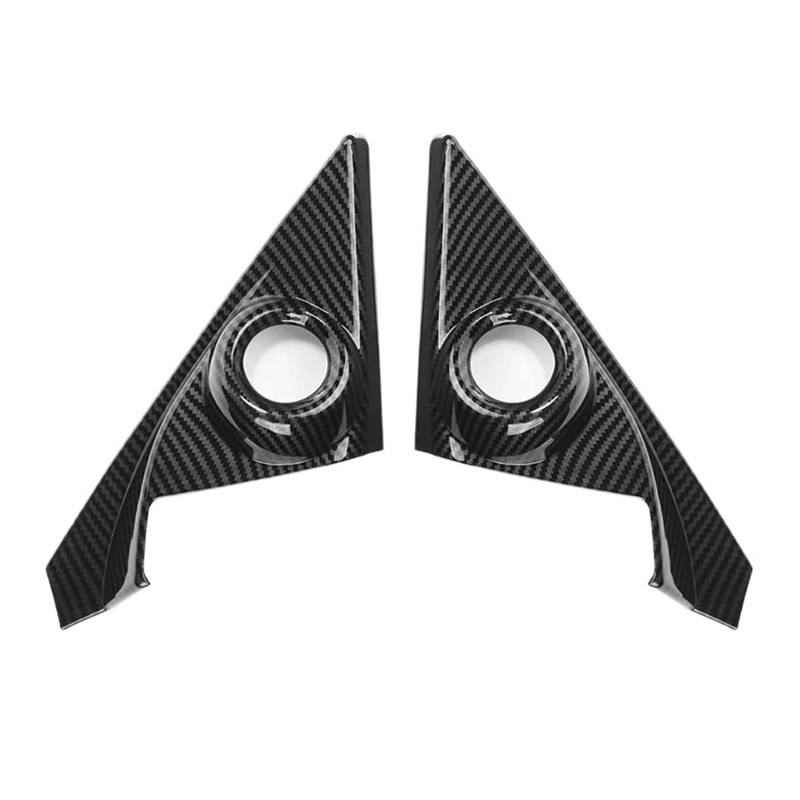 MEUIXT 2PCS ABS Carbon Fiber Innen Vorne Tür Lautsprecher Fenster EINE Säule Abdeckung Trim Kompatibel Mit Civic 2016-2019 10th Gen Auto Zubehör von MEUIXT