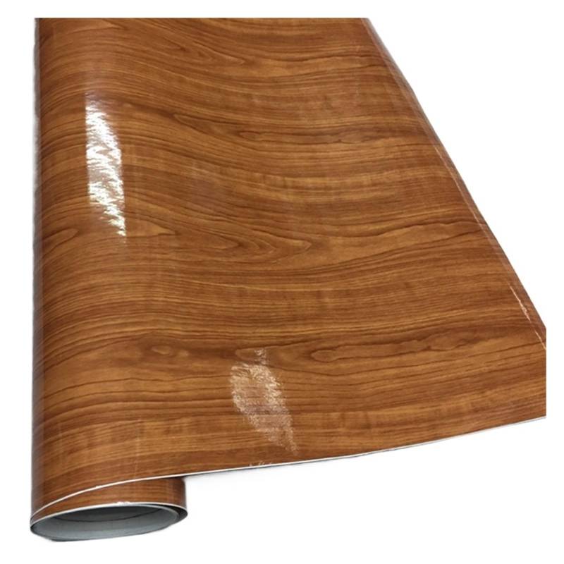 MEUIXT 50 cm * 500 cm Glänzende Holzmaserung Vinyl Auto Wrap Folie Holz Strukturierte Auto Aufkleber Wasserdicht Kleber Hause Möbel Aufkleber Verpackung(G9454,50cm x 152cm) von MEUIXT