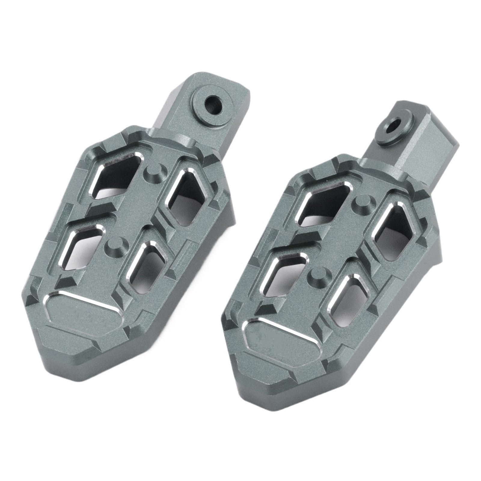 MEUIXT CNC-Motorrad-Fußrasten vorne und hinten, Fußrasten, Verlängerungspedal, kompatibel mit NINJA400 Ninja 400 ZX-25R ZX-4R ZX-4RR Z400 ZX4R ZX4RR(Rear pedal B grey) von MEUIXT