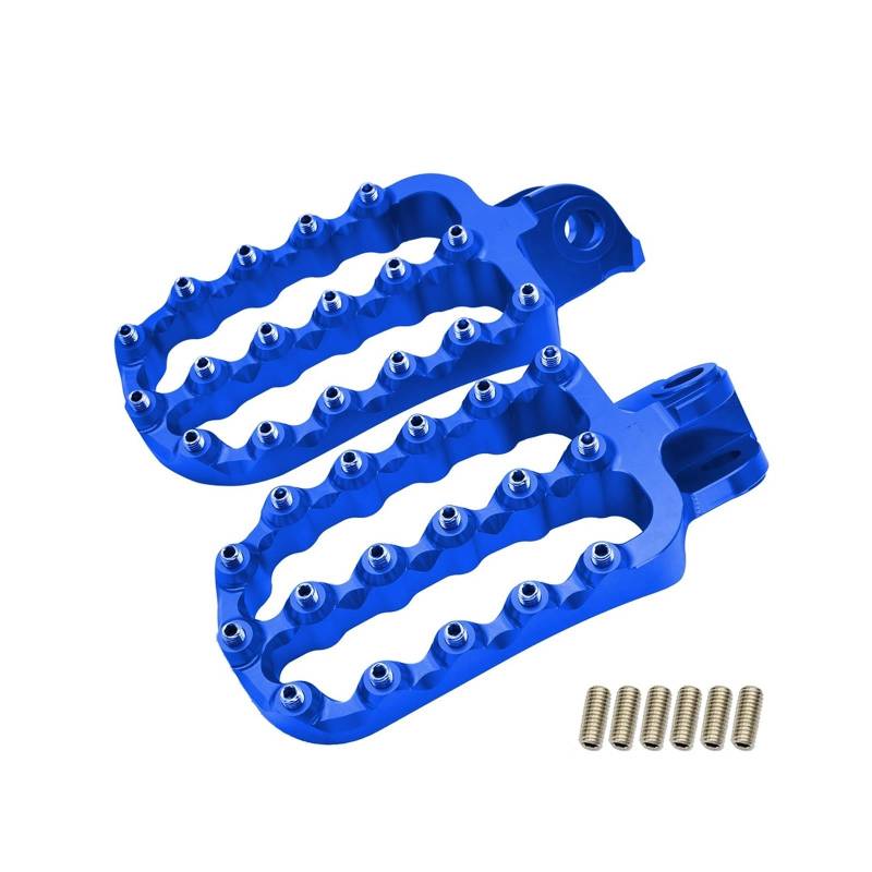 MEUIXT CNC-geschmiedete Fußrasten Pedale ruhen kompatibel mit 690 790 950 990 1090 1190 1290 Super Adventure R Supermoto RT Enduro SMC SMR(Blue) von MEUIXT