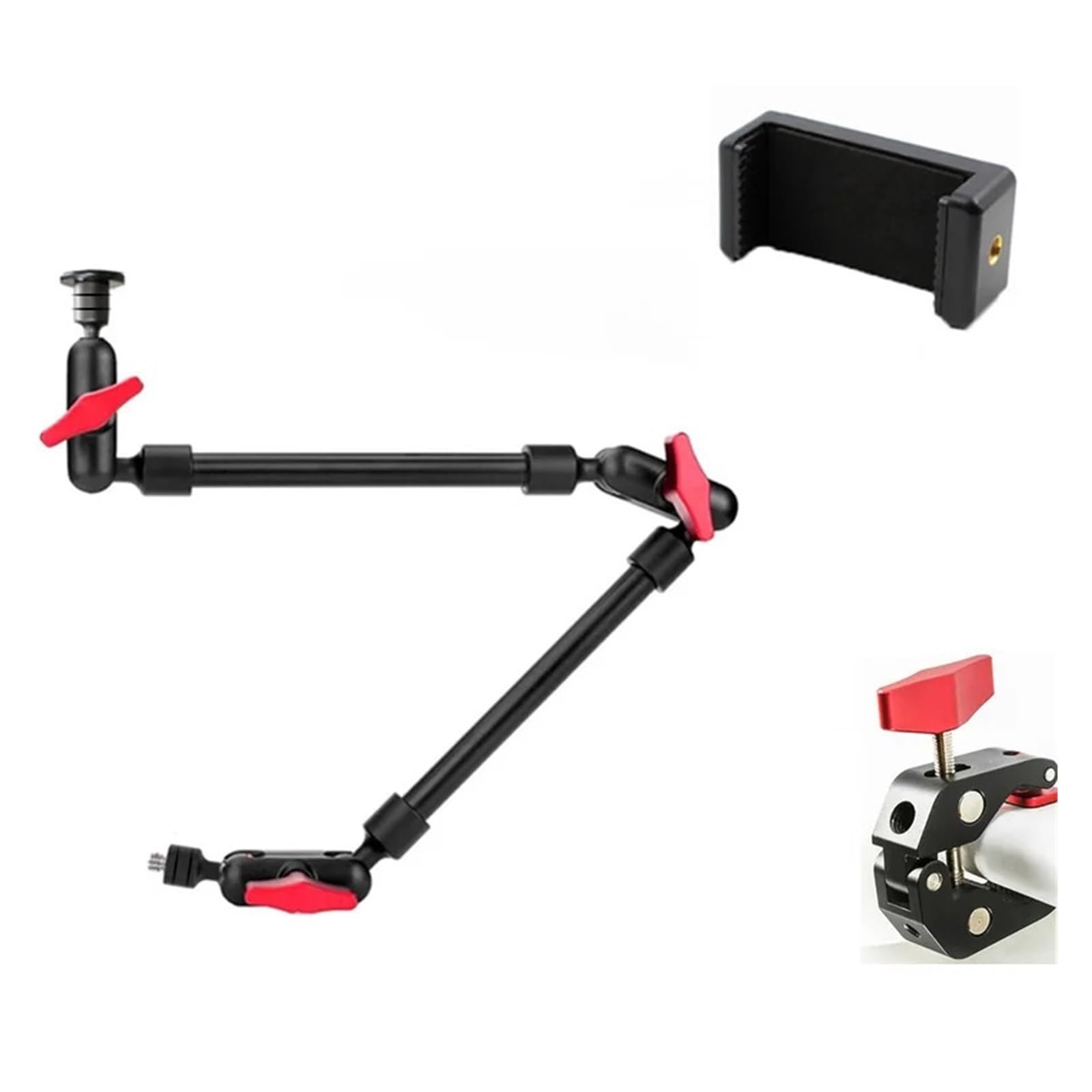 MEUIXT Kamera Magic Arm mit Super-Clip-Halterung, kompatibel mit Smartphone-Camcorder, Action-Kamera, Klemmhalterung, Tablet, Webcam, Studio-Kit-Set(CK001-2-DALI-SJJ) von MEUIXT