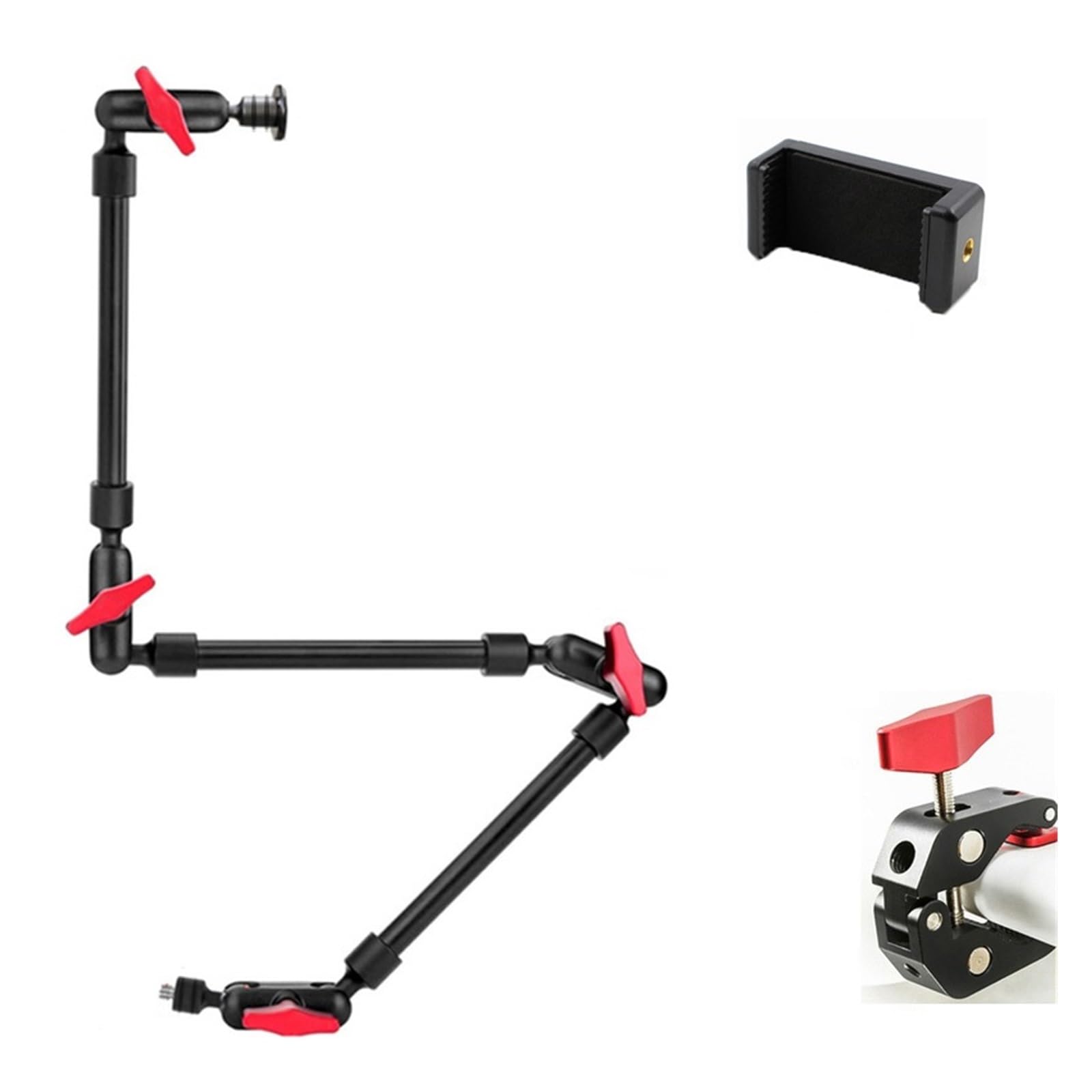 MEUIXT Kamera Magic Arm mit Super-Clip-Halterung, kompatibel mit Smartphone-Camcorder, Action-Kamera, Klemmhalterung, Tablet, Webcam, Studio-Kit-Set(CK001-3-DALI-SJJ) von MEUIXT