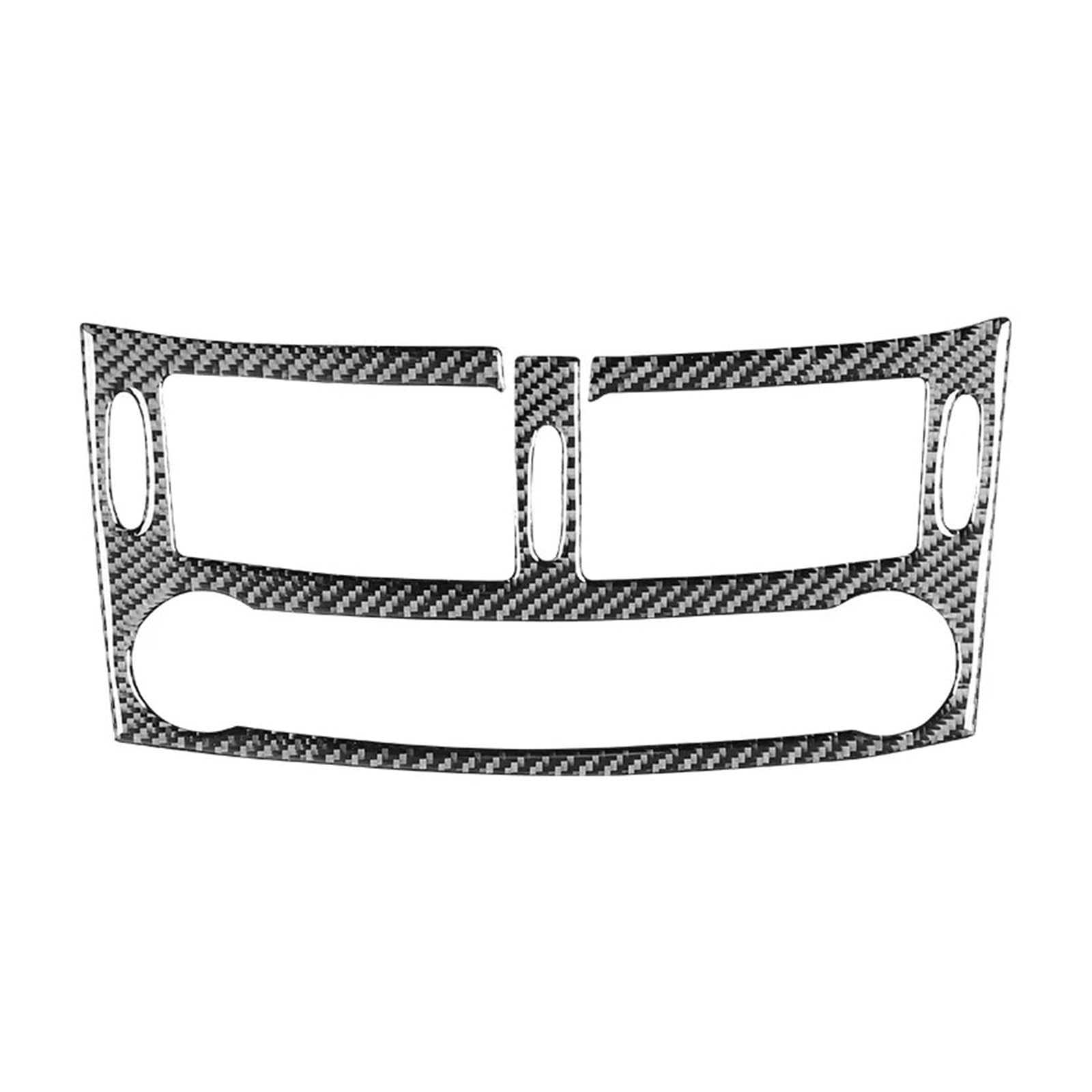 MEUIXT Kohlefaser-Auto-Mittelkonsolen-Klimaanlage-Auslass-Panel-Rahmen-Dekorationsaufkleber, kompatibel mit E-Klasse W211 2003–2009 von MEUIXT