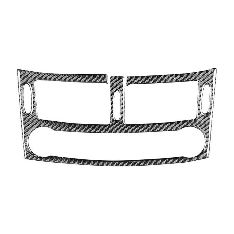 MEUIXT Kohlefaser-Auto-Mittelkonsolen-Klimaanlage-Auslass-Panel-Rahmen-Dekorationsaufkleber, kompatibel mit E-Klasse W211 2003–2009 von MEUIXT