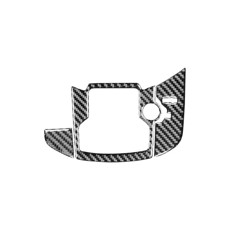 MEUIXT Kompatibel Mit CX-9 2016–2023, Zubehör, Kohlefaser-Innenraum, Auto-Zentralsteuerungsknopf, Dekorative Rahmenabdeckung, Zieraufkleber(For Left-hand drive) von MEUIXT