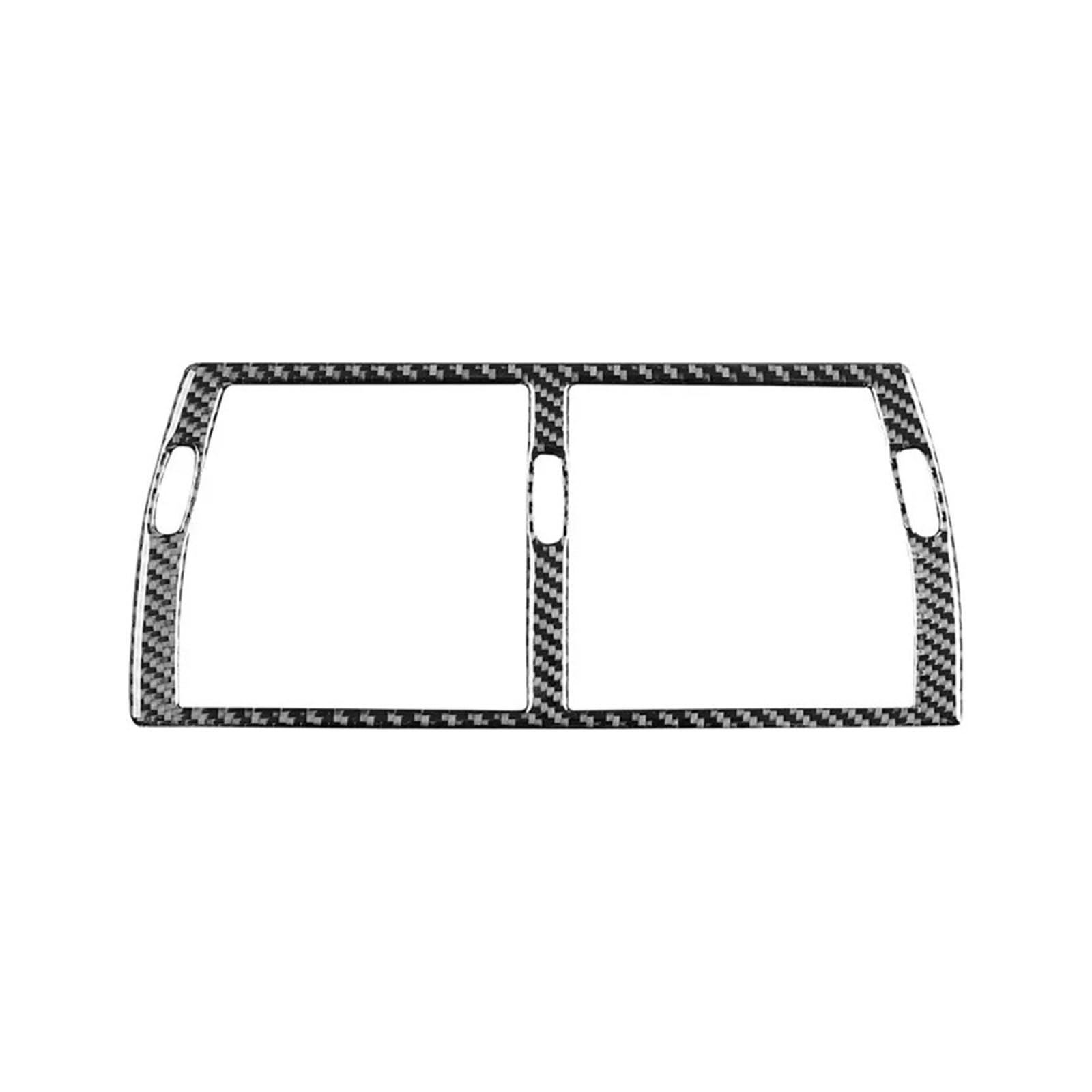 MEUIXT Kompatibel mit X5 E53 2000–2006, Kohlefaser-Autozubehör, Mittelkonsole, Klimaanlage, Auslassrahmen, Innendekorationsaufkleber von MEUIXT
