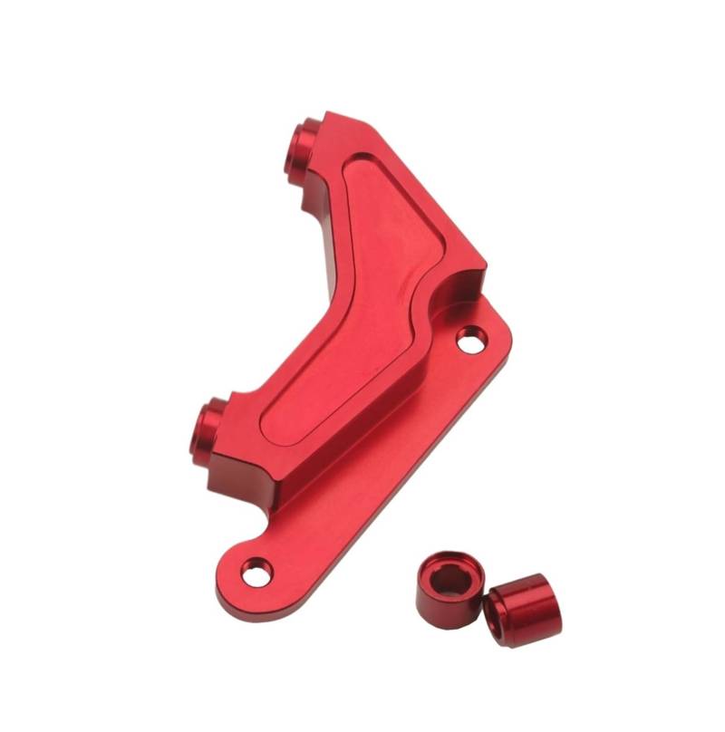 MEUIXT Motorrad-Bremssättel, Lochabstand 82 mm, Halterungen, Vierkolben-Bremssättel, Pumpenadapter, kompatibel mit Bremsscheibe 220 mm, modifiziert(C Red 220mm) von MEUIXT