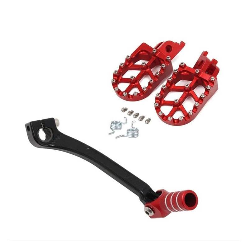 MEUIXT Motorrad-CNC-Fußrasten stützen Fußrasten Fußstützen Schalthebel Schalthebelpedal Kompatibel mit CRF250R CRF450R CRF250X CRF450X CRF 250R(Set A) von MEUIXT