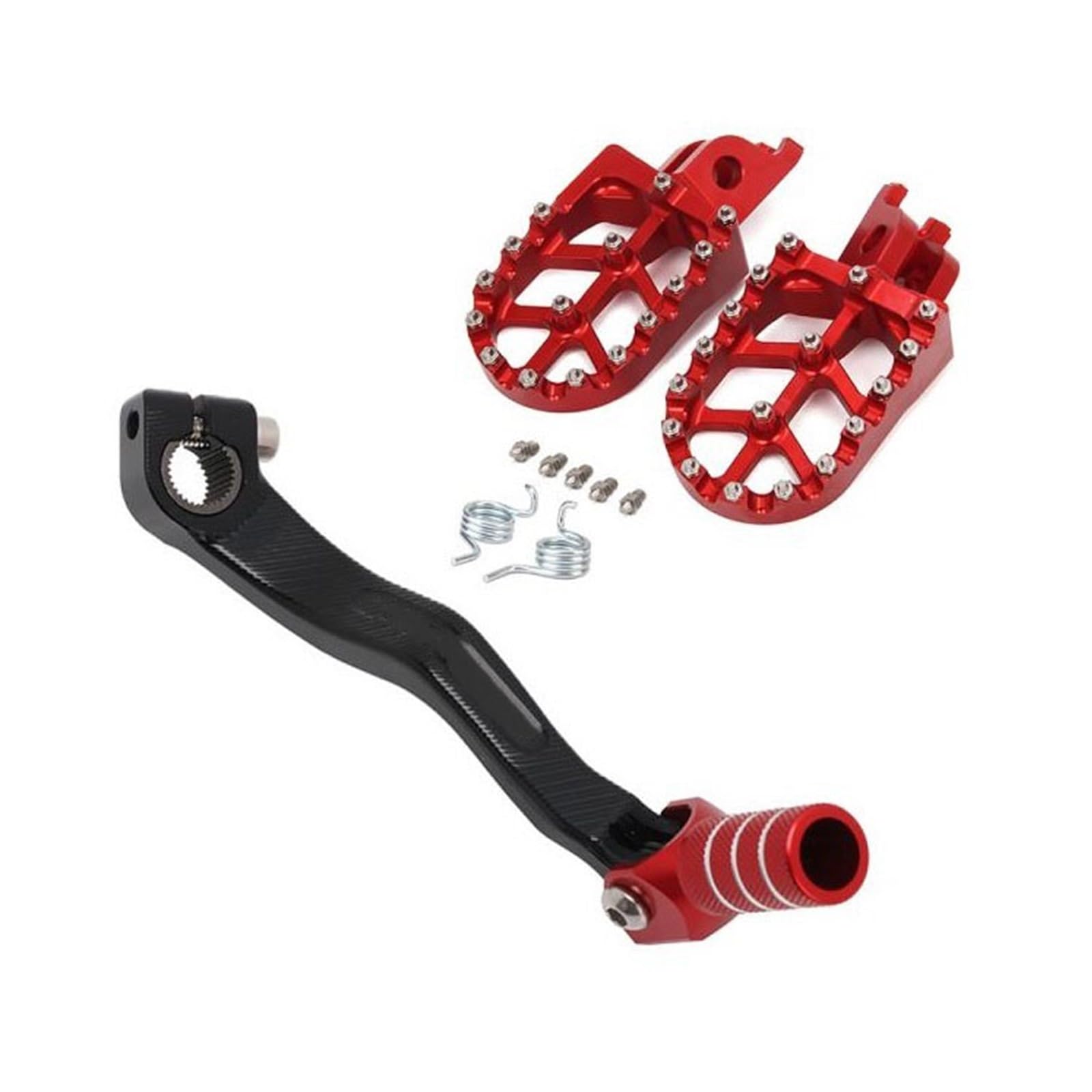 MEUIXT Motorrad-CNC-Fußrasten stützen Fußrasten Fußstützen Schalthebel Schalthebelpedal Kompatibel mit CRF250R CRF450R CRF250X CRF450X CRF 250R(Set C) von MEUIXT