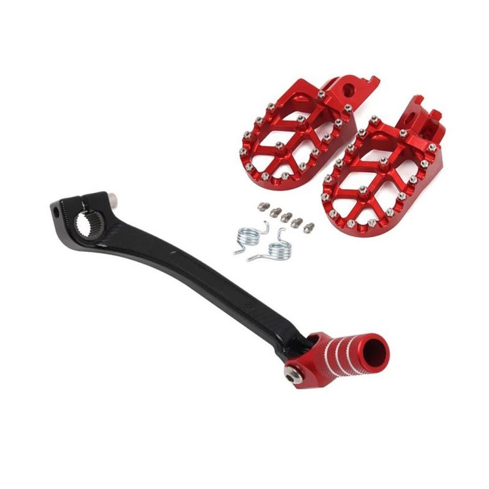 MEUIXT Motorrad-CNC-Fußrasten stützen Fußrasten Fußstützen Schalthebel Schalthebelpedal Kompatibel mit CRF250R CRF450R CRF250X CRF450X CRF 250R(Set D) von MEUIXT