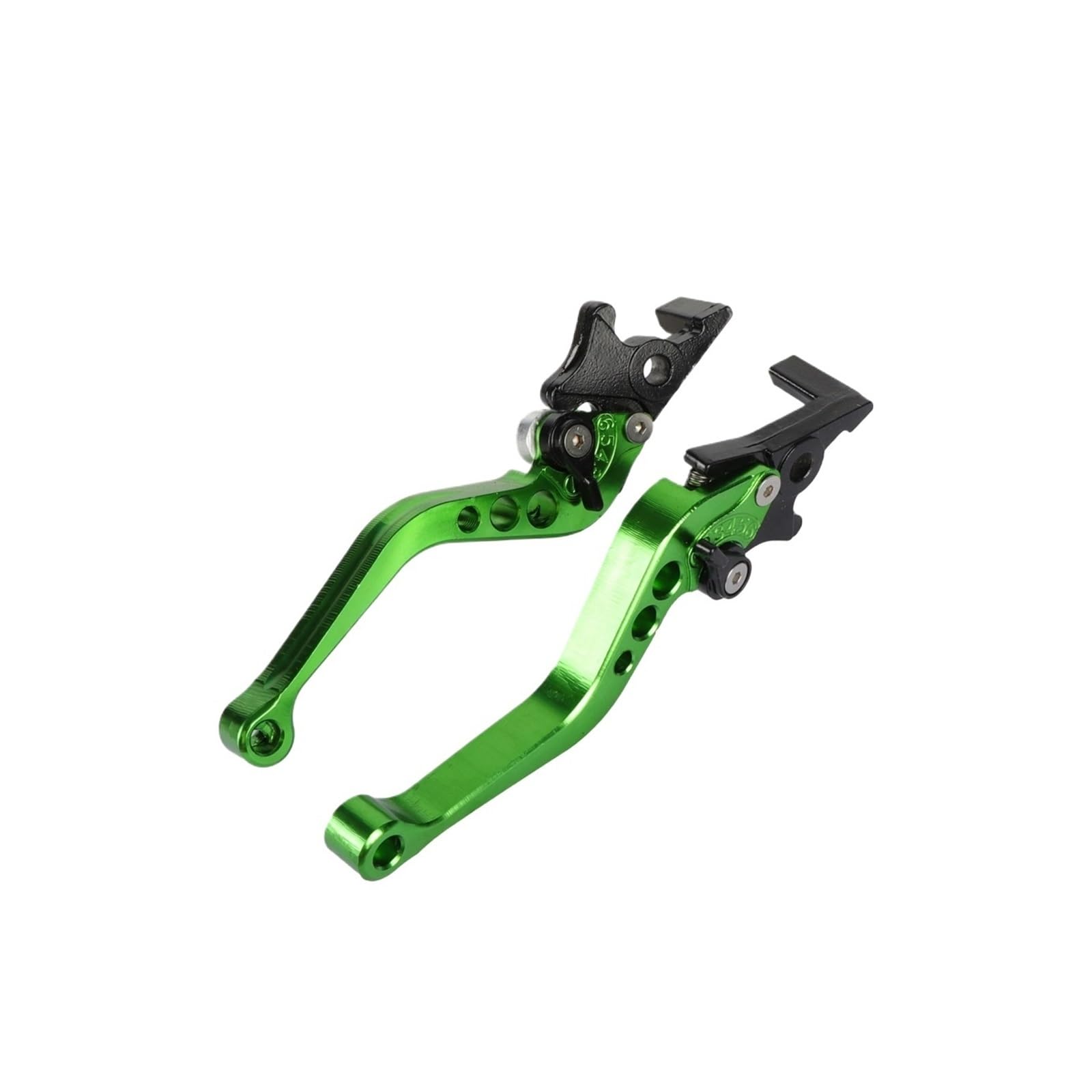 MEUIXT Motorrad-Doppelscheibenbremse, universeller CNC-Aluminium-Doppelscheibenbremsgriffhebel, Motorrad-Modifikationszubehör(Green) von MEUIXT