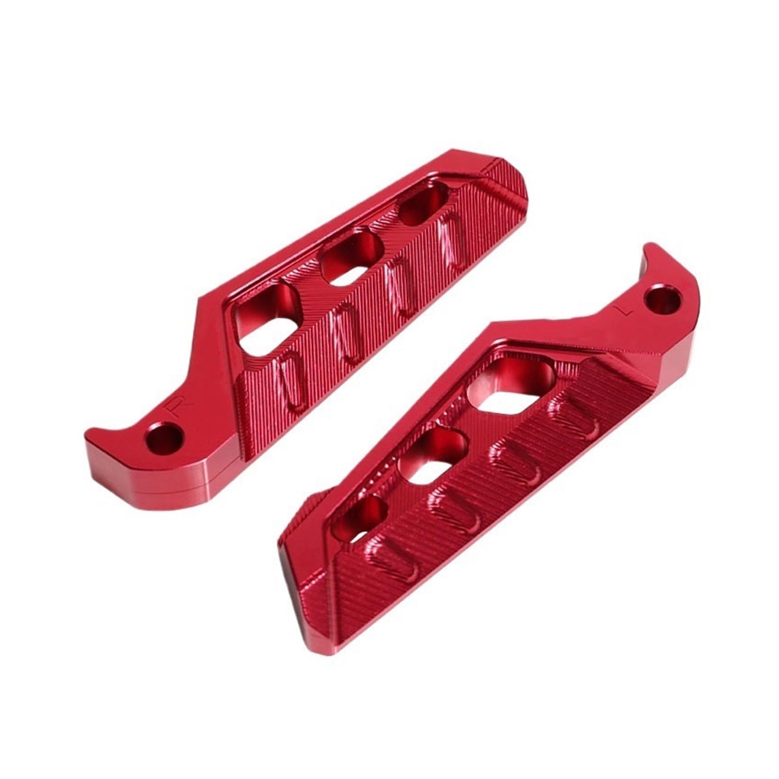 MEUIXT Motorrad-Hinterradpedal, kompatibel mit X-MAX300, XMAX400, X-MAX250/125, Beifahrerfußrasten, CNC-Aluminium, modifiziertes Zubehör(Red) von MEUIXT