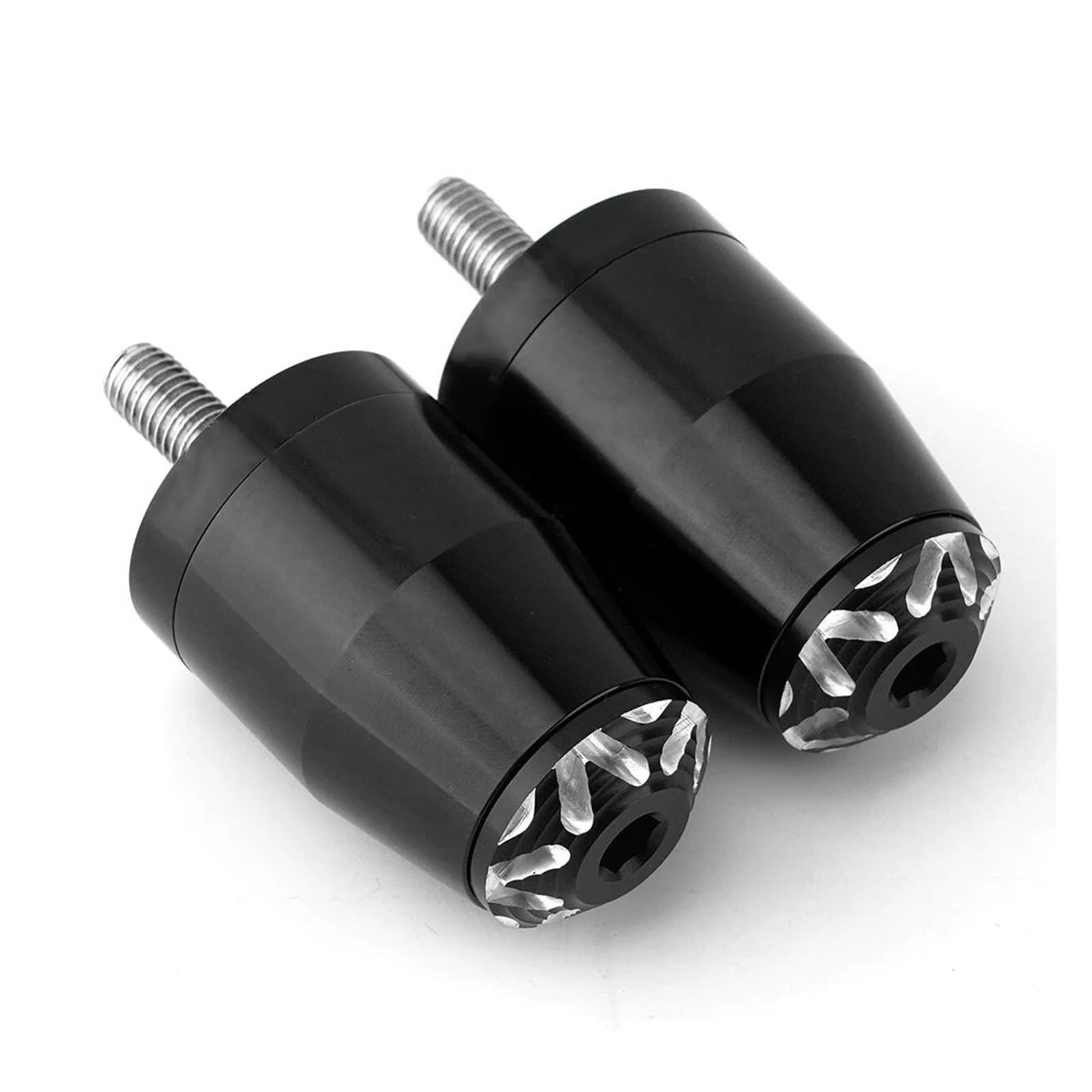 MEUIXT Motorrad-Lenkergriffe, Lenkerenden, Stecker, kompatibel mit KYMCO Downtown 125 200 250 300/i 350i K-xct 300 Xciting 250 300 400/i CV3(Ends Plug Black) von MEUIXT