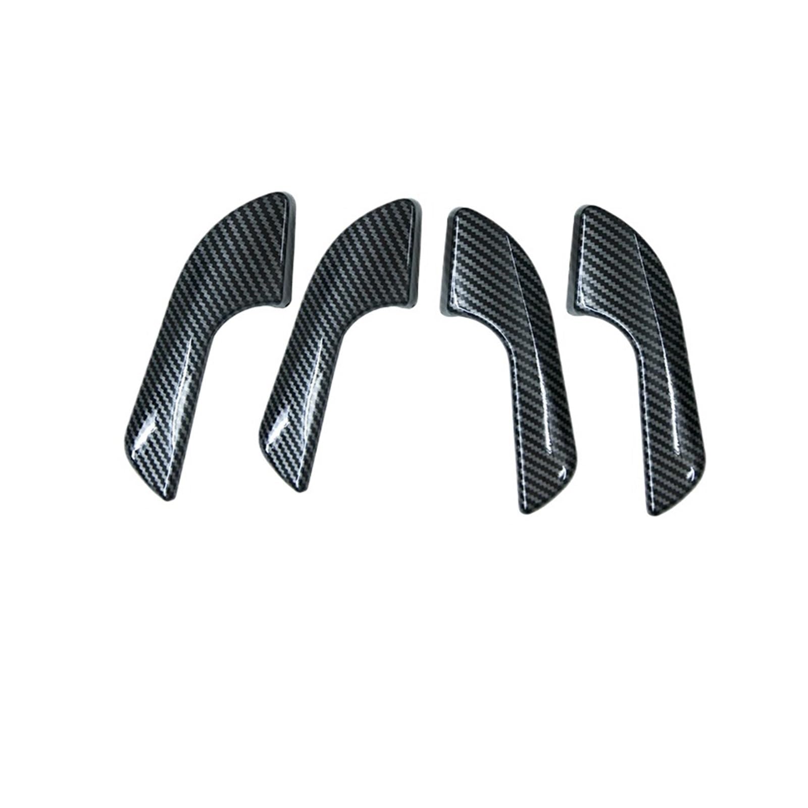 MEUIXT Tür Innengriff Dekoration Shell Schutzhülle Auto Aufkleber Kompatibel Mit Giulietta Innen Zubehör Trim(Carbon style-4pcs) von MEUIXT