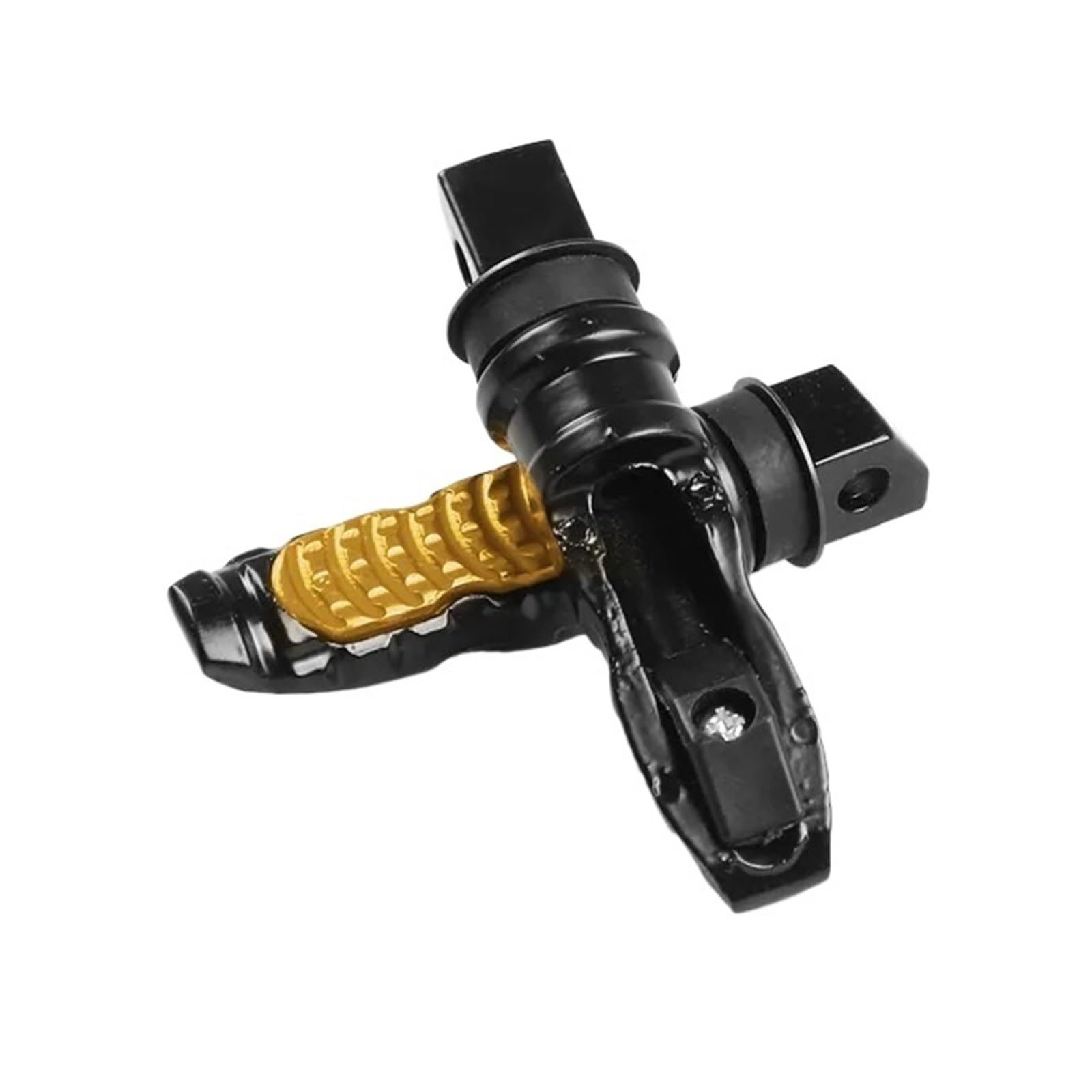 MEUIXT Universal 1 paar Motorrad Hinten Passagier Fußrasten Pedale Fußstütze Roller Fuß-Peg Motorrad Pedal Änderung Aluminium(Golden) von MEUIXT